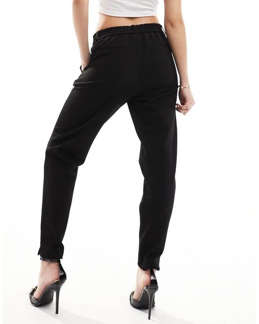 Pantalones De Sastre Negros De Corte Capri Slim De Object de color Black