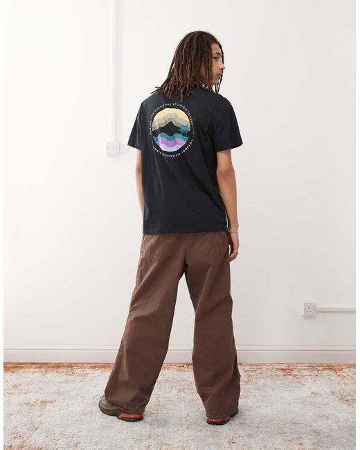 Columbia Black Kettle River Outdoor Graphic Back Print T-shirt for men