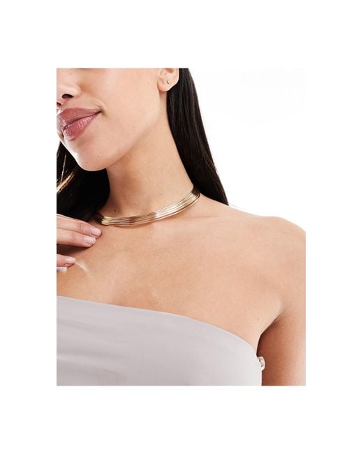 ASOS Natural Torque Choker With Multi Wire Design