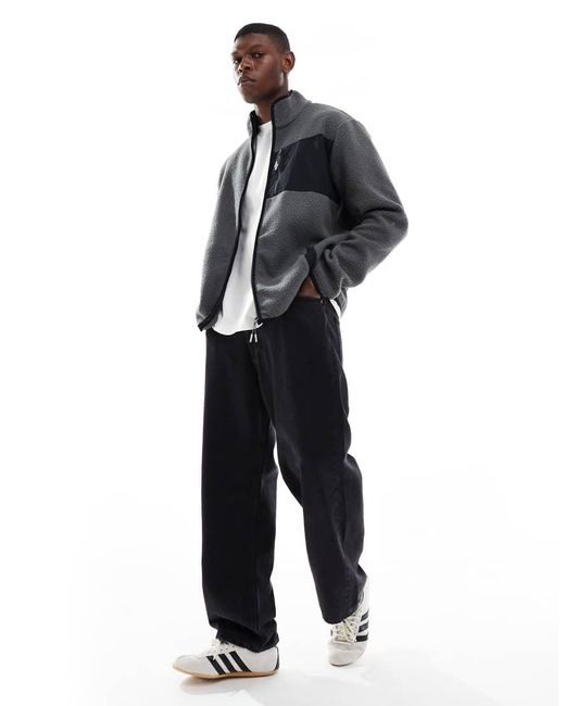 Jack & Jones Borg Fleece in het Gray voor heren