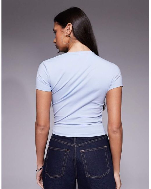 GOOD AMERICAN White Sculpting Twist Tee