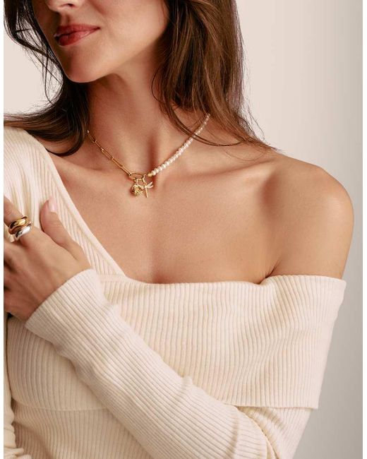Thomas Sabo Metallic Charm Pendant Rose Blossom Connect-Plated
