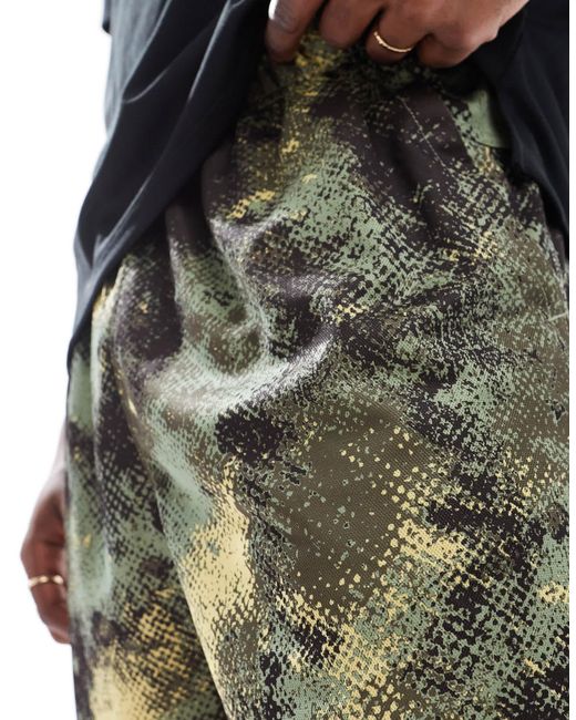 Short 7 pouces à imprimé camouflage Nike pour homme en coloris Blue