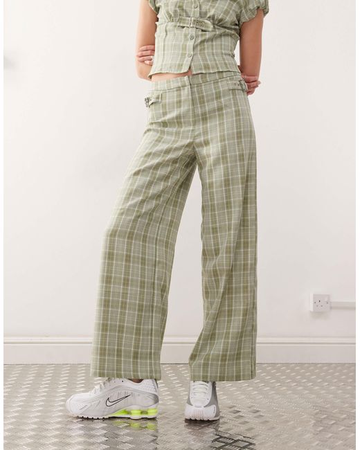 Collusion Natural Y2k Tailored Trousers