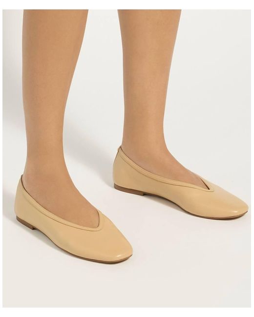 Dune Natural Hetta Ballet Pumps