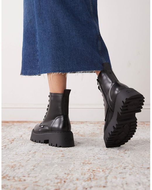Buffalo Blue – schnürstiefel