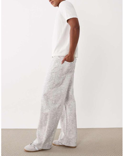 ASOS White baggy Pants for men