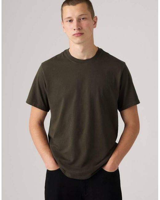 Levi's Black Essential Cotton Tee for men