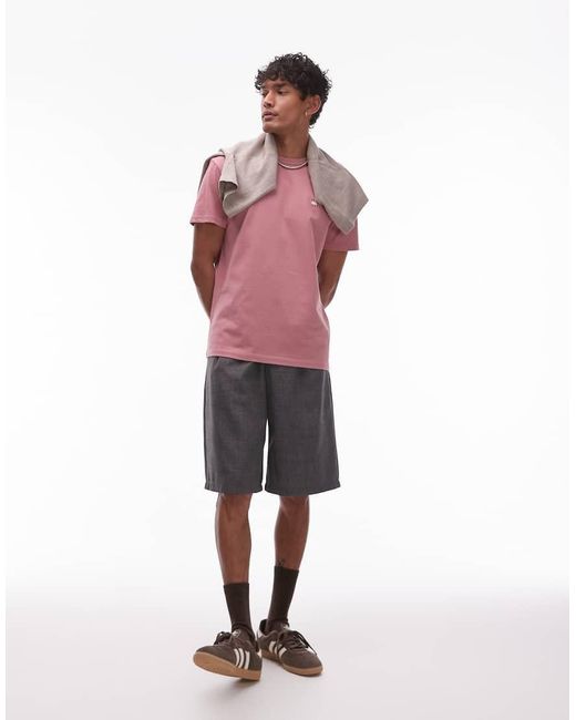Tommy Hilfiger Pink Tonal Badge T-shirt for men