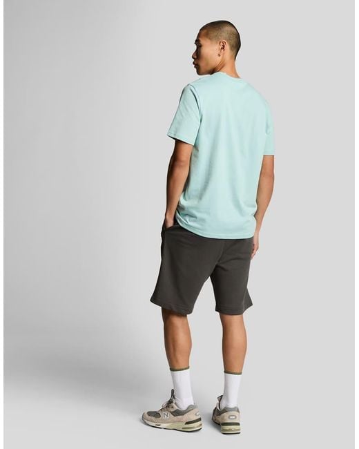 Lyle & Scott Green Superfine Cotton Sweat Shorts for men