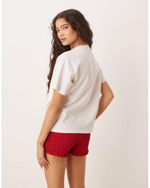 Abercrombie & Fitch White – legers t-shirt