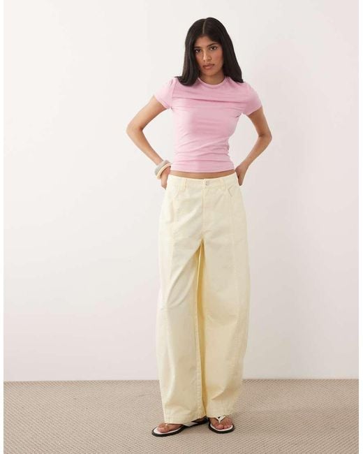 Miss Selfridge Pink Sculpted Short Sleeve Tee
