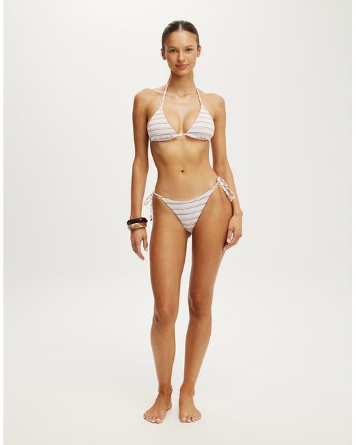 Cotton On Multicolor String Triangle Bikini Top