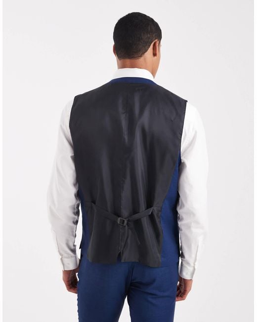 Jack & Jones – slim fit weste in Blue für Herren