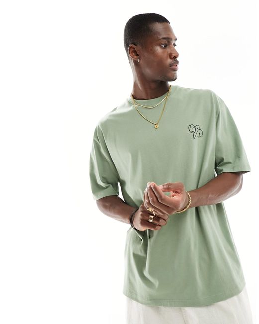 ASOS Green Oversized T-shirt for men