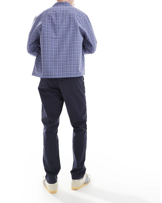 Paul Smith Blue Tapered Chino Trousers for men