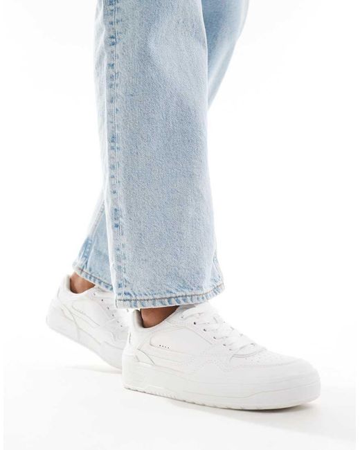 Sneakers Bianche Con Suola Spessa di Stradivarius in Blue
