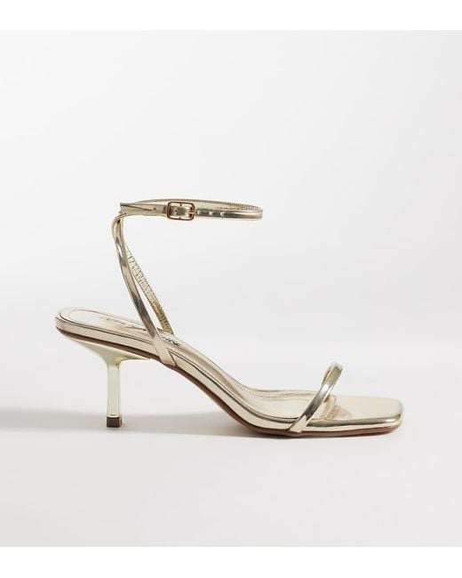 Public Desire White Natalya Barely There Mid Heels