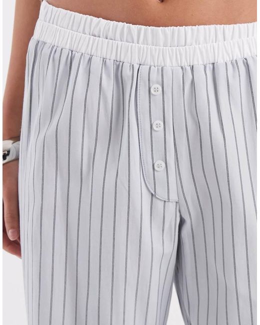 ASOS Multicolor Boxer Waistband Wide Leg Trouser Co Ord