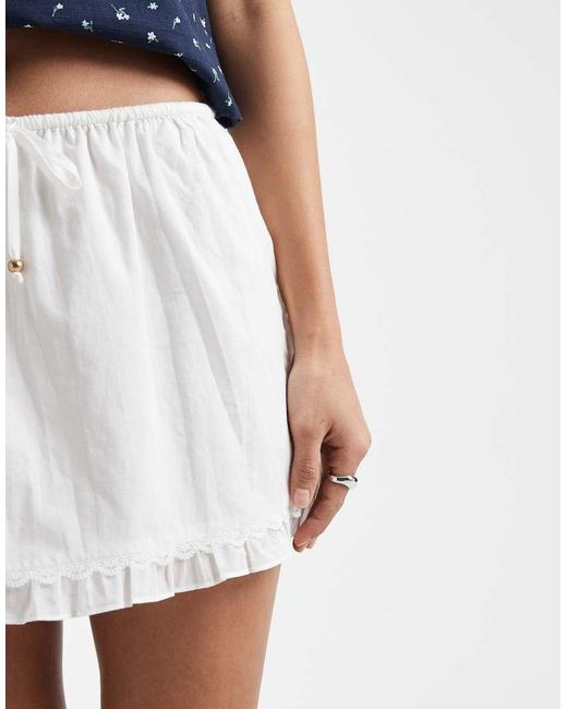 Cotton On Blue Edie Low Rise Mini Skirt