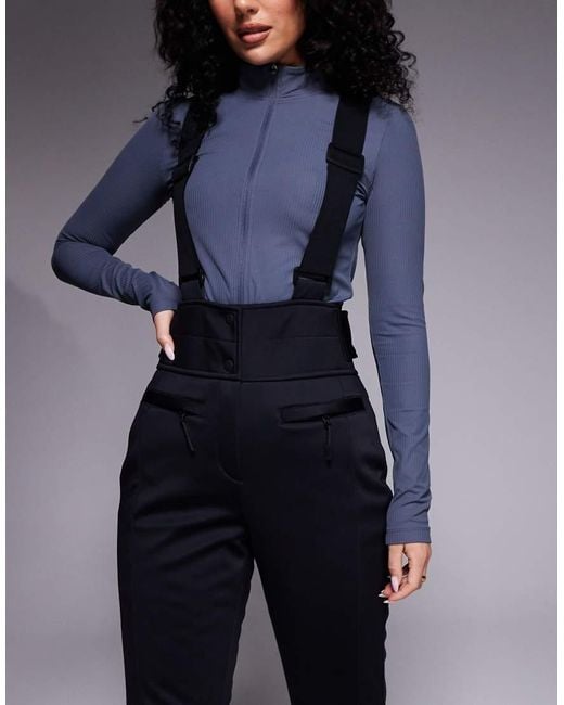 ASOS 4505 Ski & Snow Blue Asos 4505 Hourglass Ski Soft Shell Water Repellent Kick Flare Ski Trousers