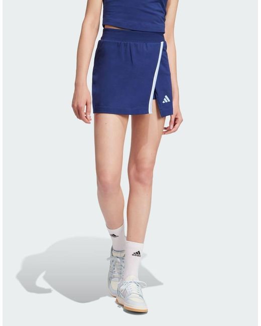 Adidas Originals Blue Essentials Color-Pop Cotton Skort