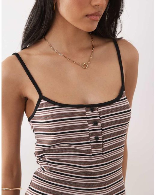 ASOS Brown Cami Mini Dress