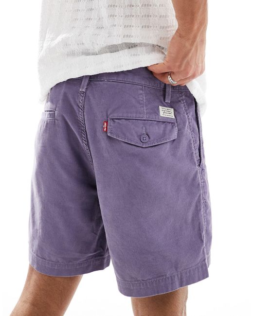 Levi's Purple Xx Authentic Cord Shorts for men