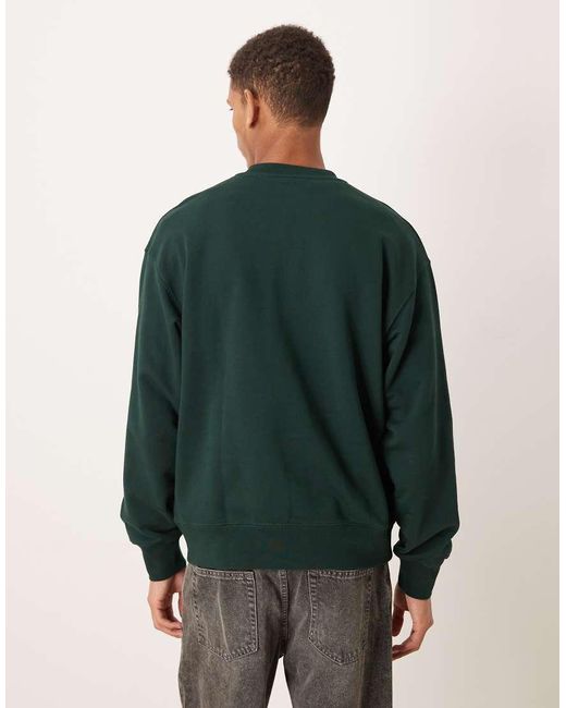 ARKET Green Pure Cotton Relaxed Terry Sweatshirt for men
