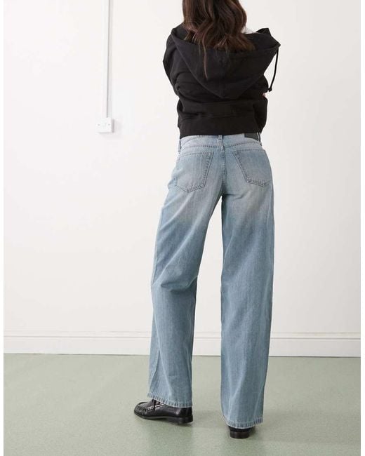 Weekday Blue Ample Low Loose Jeans