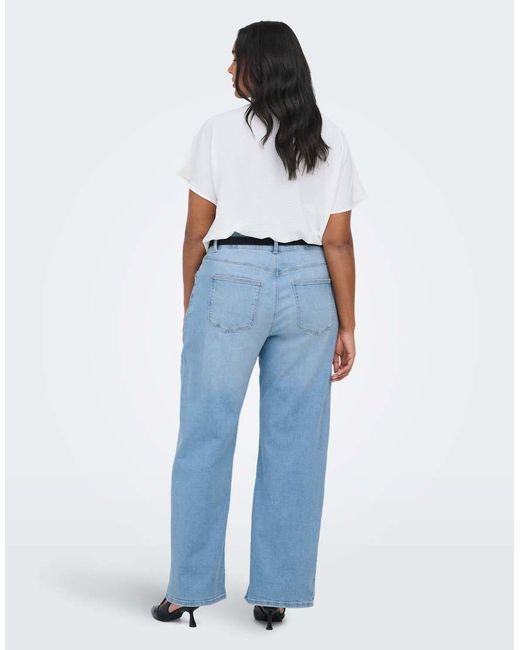 ONLY Blue Wide-Fit Jeans