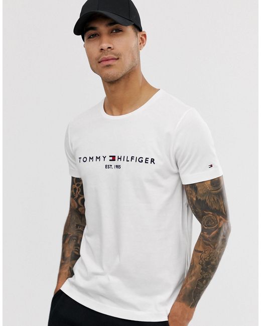 Playera Tommy Hilfiger Blanca Discount Clearance, 53% OFF | fames.org.br