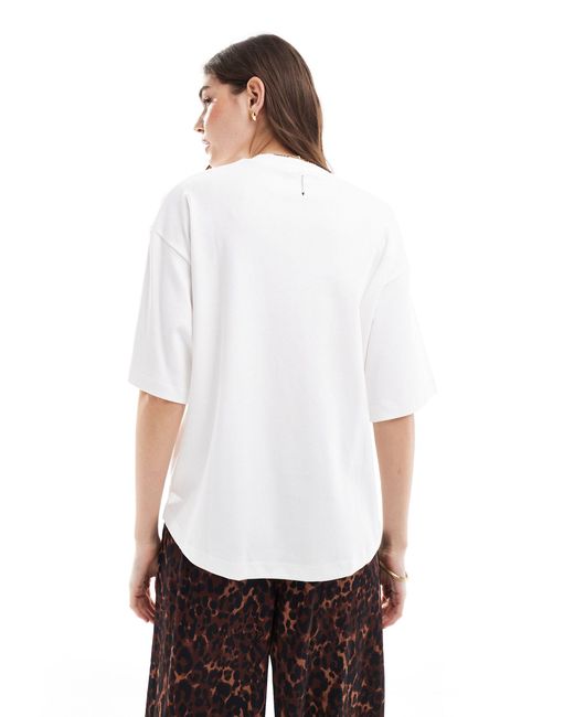 Amelie - t-shirt oversize coupe carrée AllSaints en coloris White