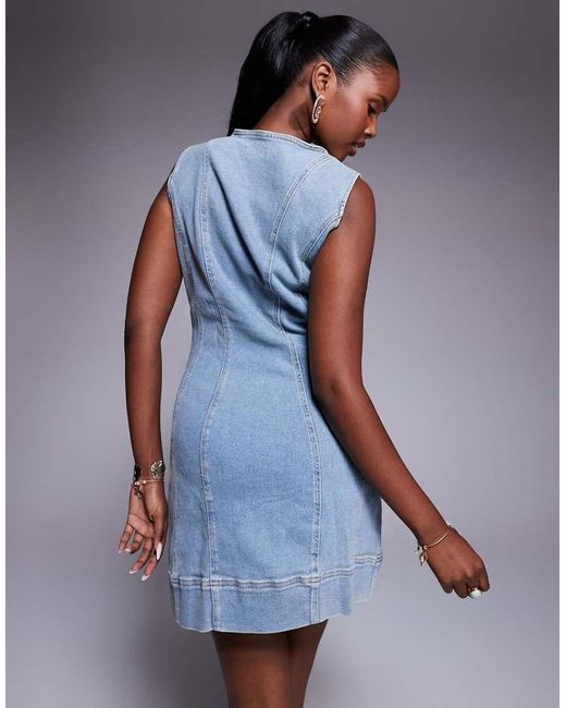 GOOD AMERICAN Blue Power Stretch Mini Dress