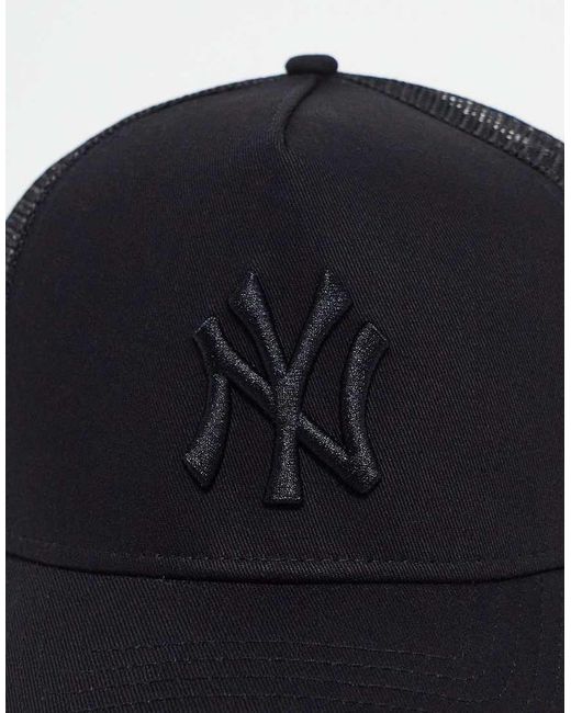 KTZ Blue Ny Yankees 9forty Trucker Cap