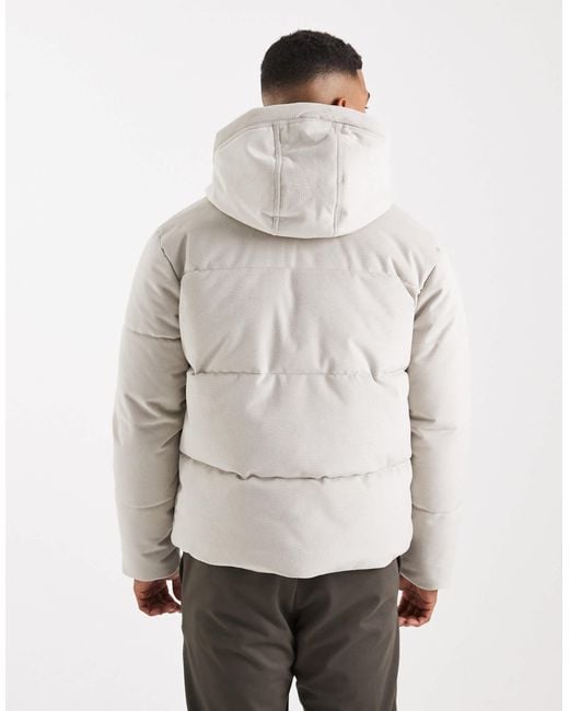 Only & Sons Natural Hooded Puffer for men