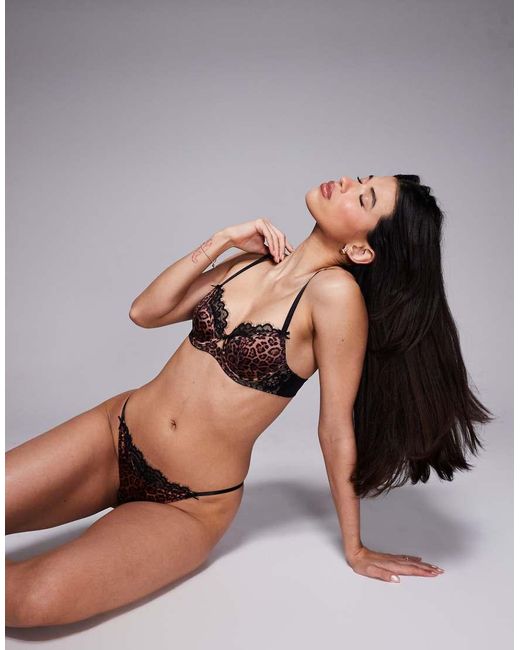 Ann Summers Brown Wild Romance String Thong