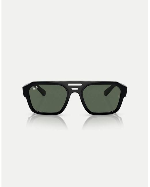 Ray-Ban Green Corrigan Irregular Sunglasses