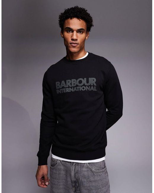 Barbour – basic-sweatshirt in Gray für Herren