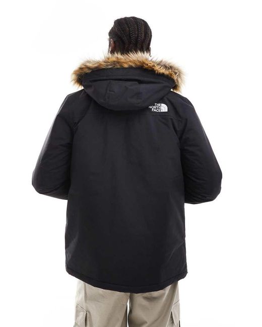 The North Face Blue Zaneck Faux Fur Hooded Parka for men
