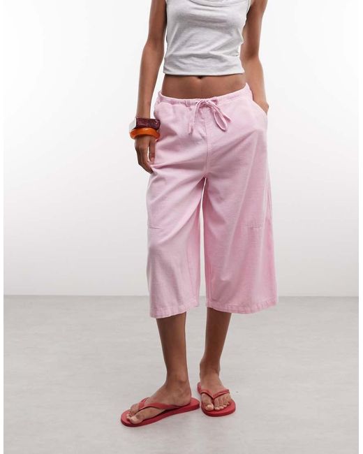 Collusion Pink Longline Jorts