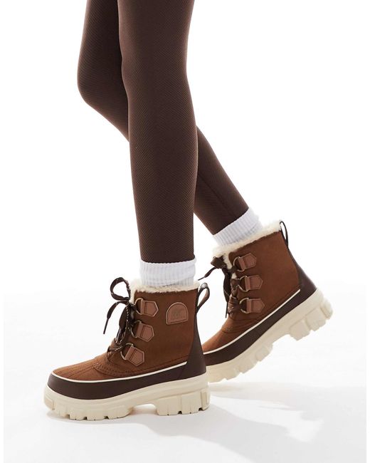 Sorel Brown Tivoli V Wp Waterproof Boots