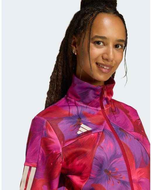 Adidas Originals Red Adidas X Farm Rio House Of Tiro Track Top