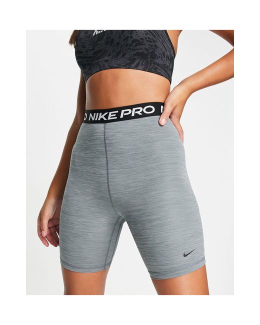 Nike Gray Nike Pro Training 365 High-waisted 7-inch Shorts