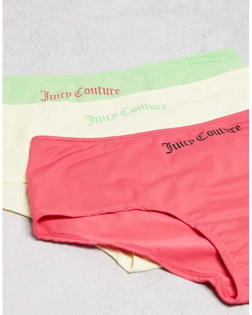 Juicy Couture Multicolor 7 Pack Weekday High Waist Briefs