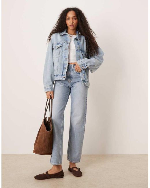 Giacca Boyfriend Oversize di Gina Tricot in Blue