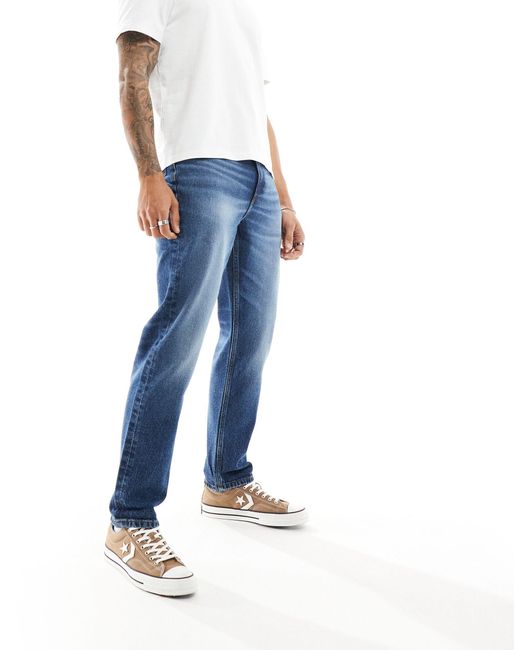 ASOS – jeans mit geradem schnitt in Blue für Herren