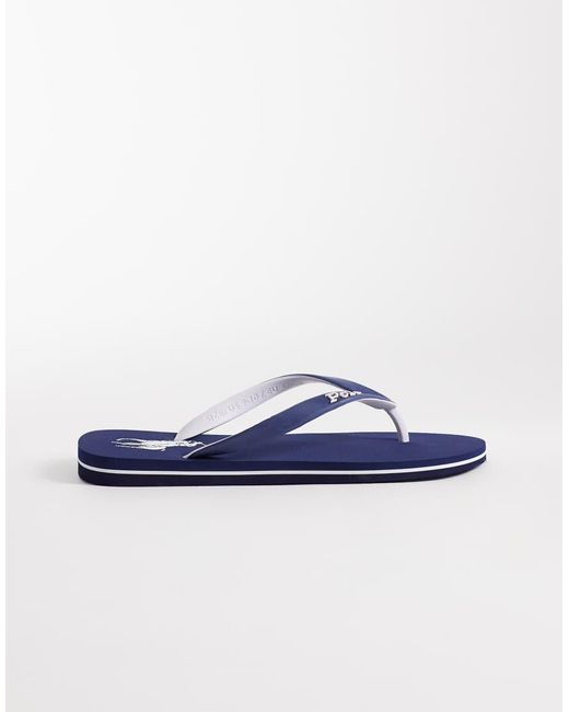 Polo Ralph Lauren Blue Bolt Logo Flip Flop for men
