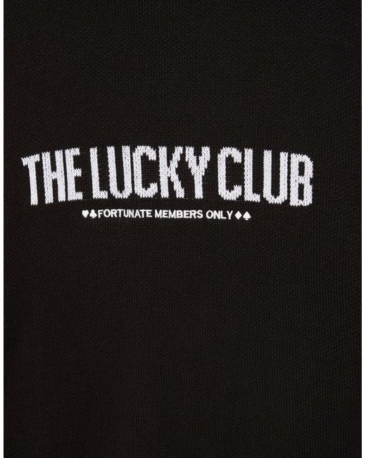Pull en maille graphique Pull&Bear pour homme en coloris Black