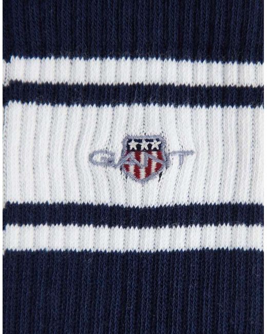 Gant Blue 3 Pack Shield Logo Sport Socks for men